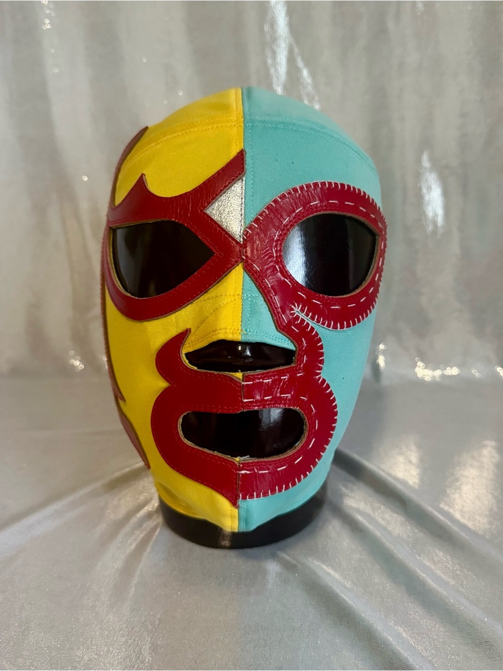 Nacho Libre Leather Hand Stitched Mask LUCHA LIBRE WWE AAA CMLL AEW WRESTLING